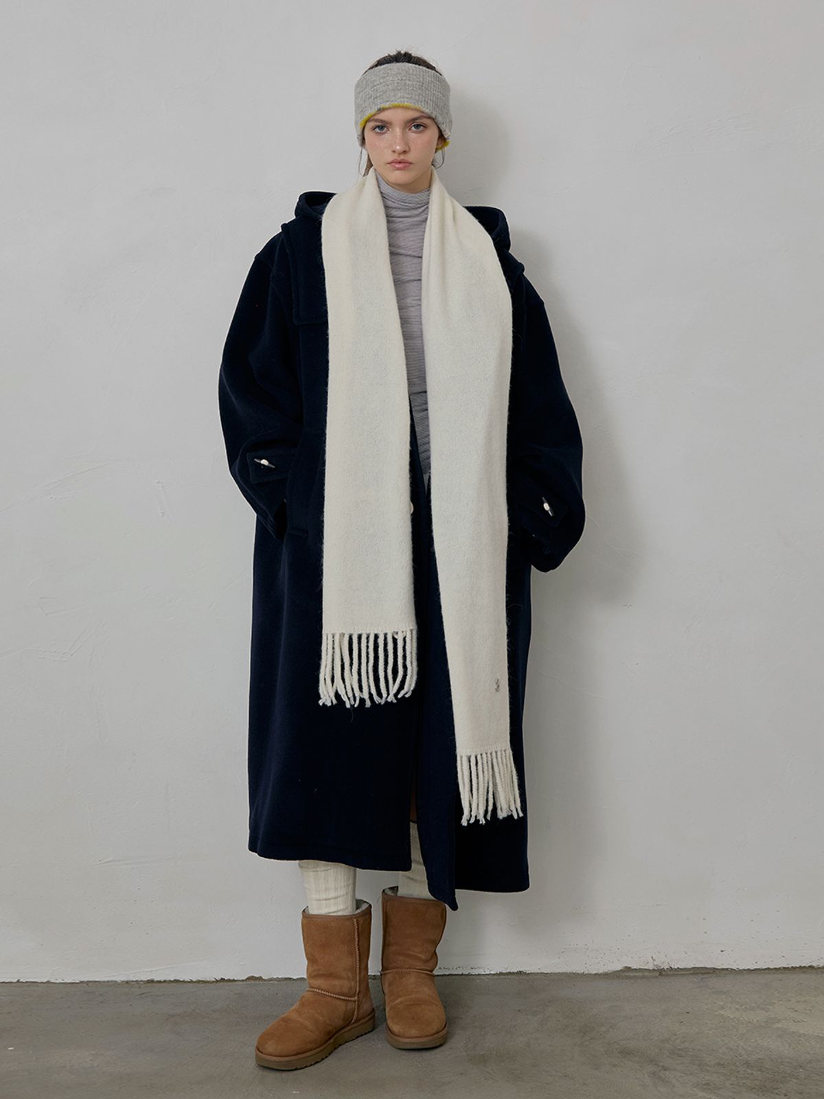 졸리앙볼(JOLIEENVOL) Alpaca Wool Muffler (Vanilla Lait)