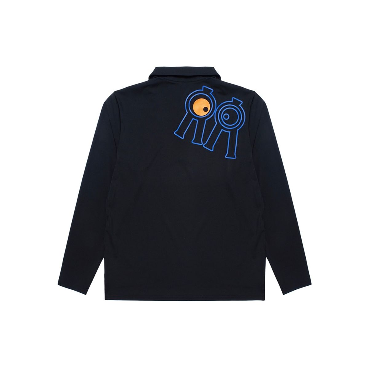 롤링롤라이(ROLLINGROLLEYE) 롤롤 W 포커스 카라티셔츠 블랙 Roll Roll W Focus Collar T-Shirt Black