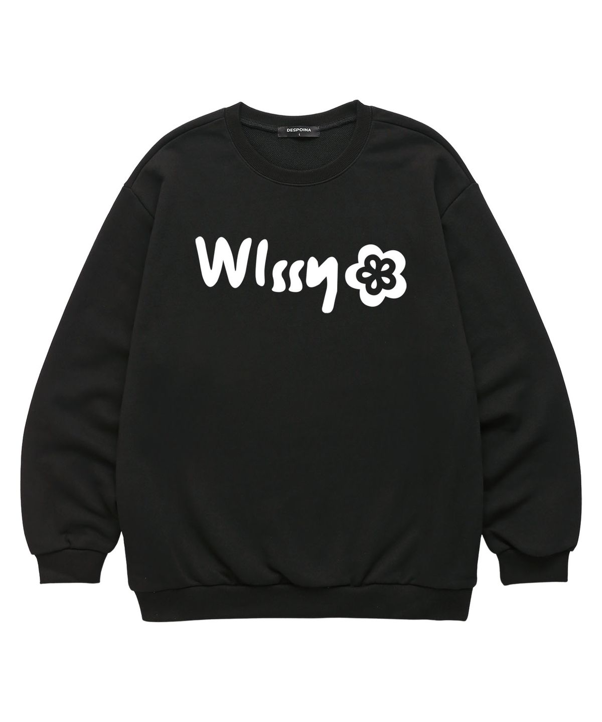 위씨(WISSY) Signature Crew  맨투맨 (WLS032) 블랙