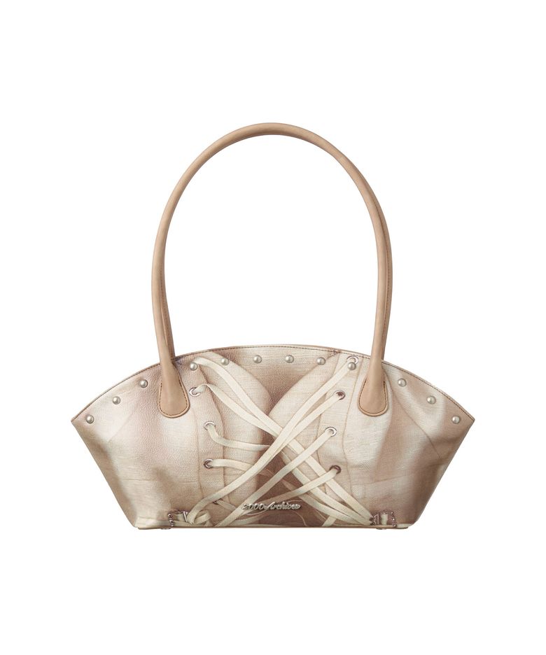CORSET HALF-MOON BAG (BROWN)