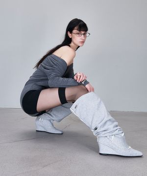 [킨다쿨 PICK] EFFY BOOTS (MELANGE GREY)