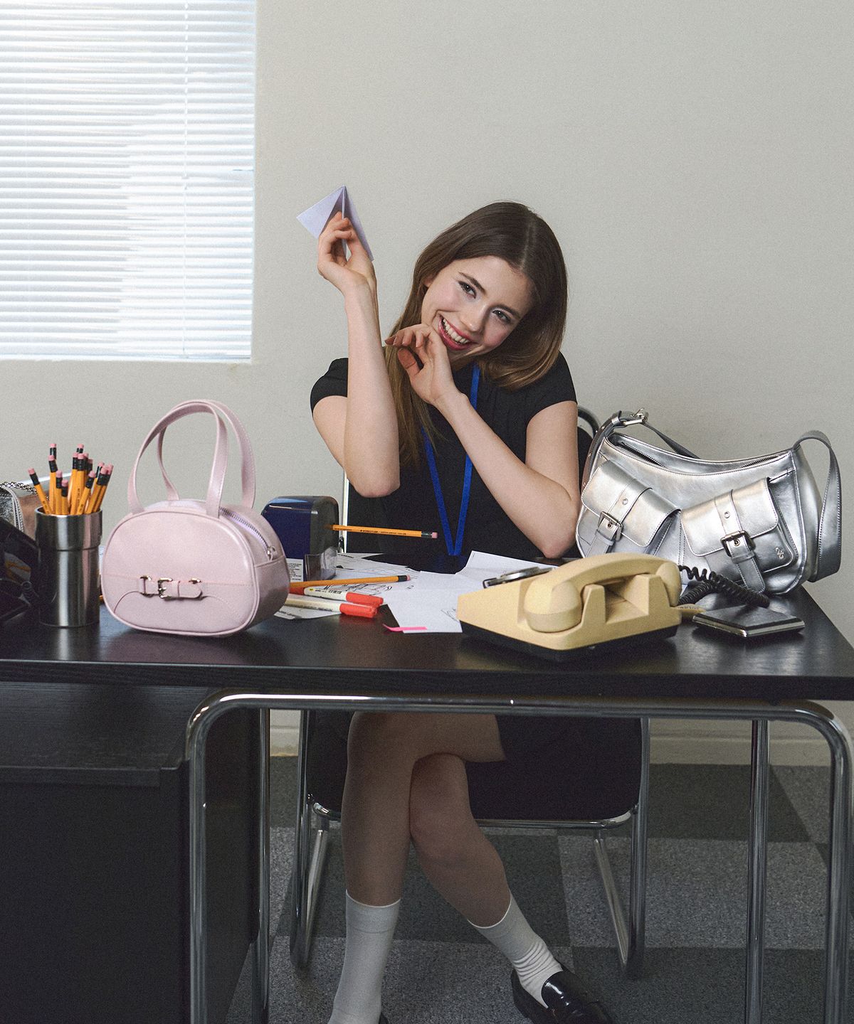 투포식스(TWOFOURSIX) BELTED BOWLING BAG - LAVENDER 벨티드 볼링백 토트백