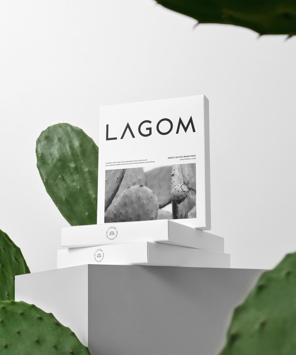 라곰(LAGOM) [고농축수분] 아쿠아 캑터스 마스크 팩 5매