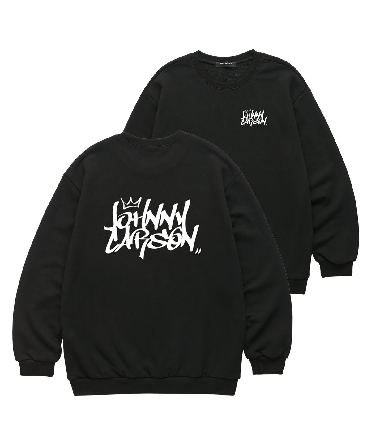 자니카슨(JOHNNY CARSON) Classic Graffiti Logo 맨투맨 (JCLTS016) 블랙
