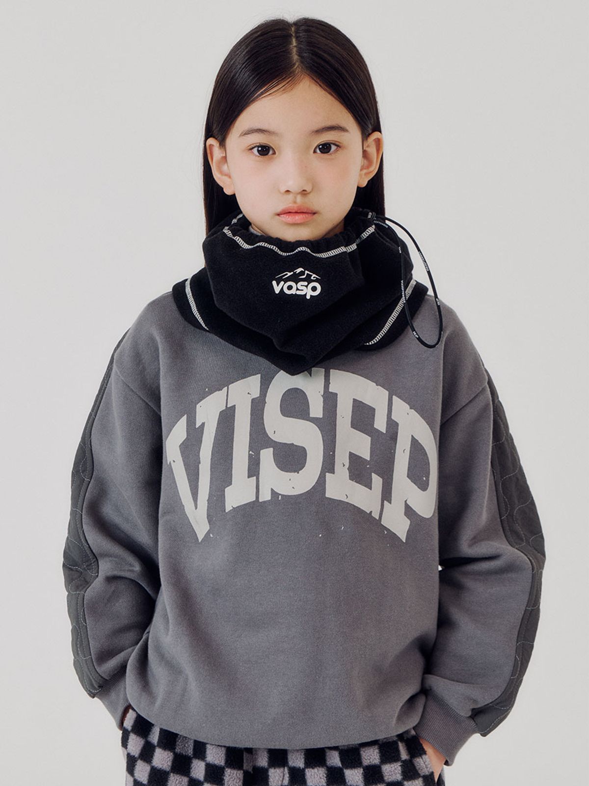 비아셉템버(VIASEPTEMBER) 스노즈 패디드 맨투맨 그레이