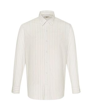 코튼100 스트라이프 셔츠 아이보리