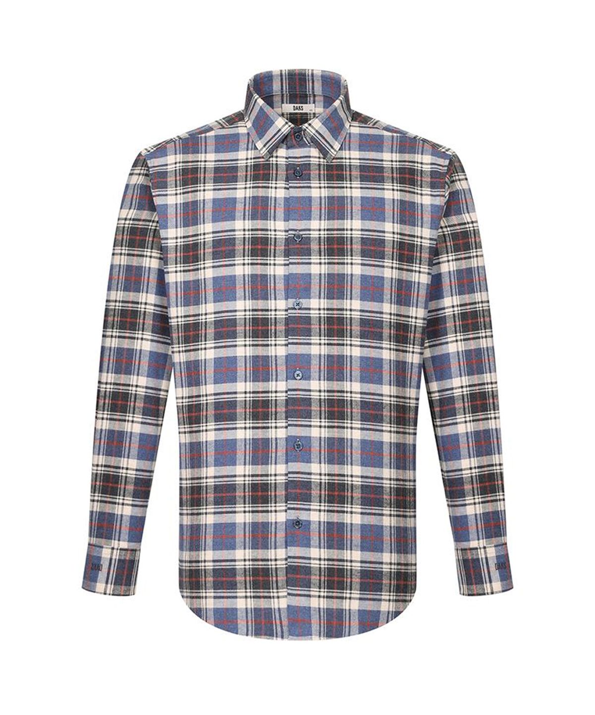닥스셔츠(DAKS SHIRTS) 기모 면100 미디움체크 캐주얼 셔츠 레귤러핏_DLW1SHCL181N1