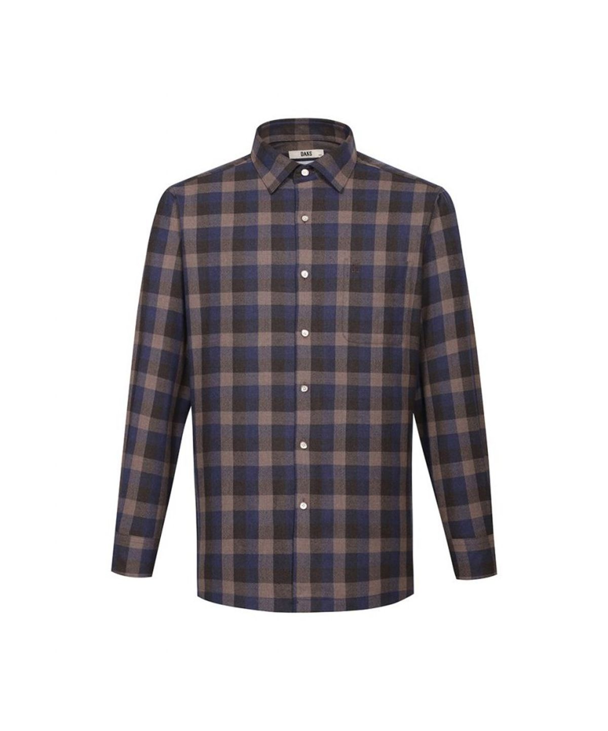 닥스셔츠(DAKS SHIRTS) 이지케어 울100 워셔블 미디움체크 셔츠 레귤러핏_DLW1SHCL174W1