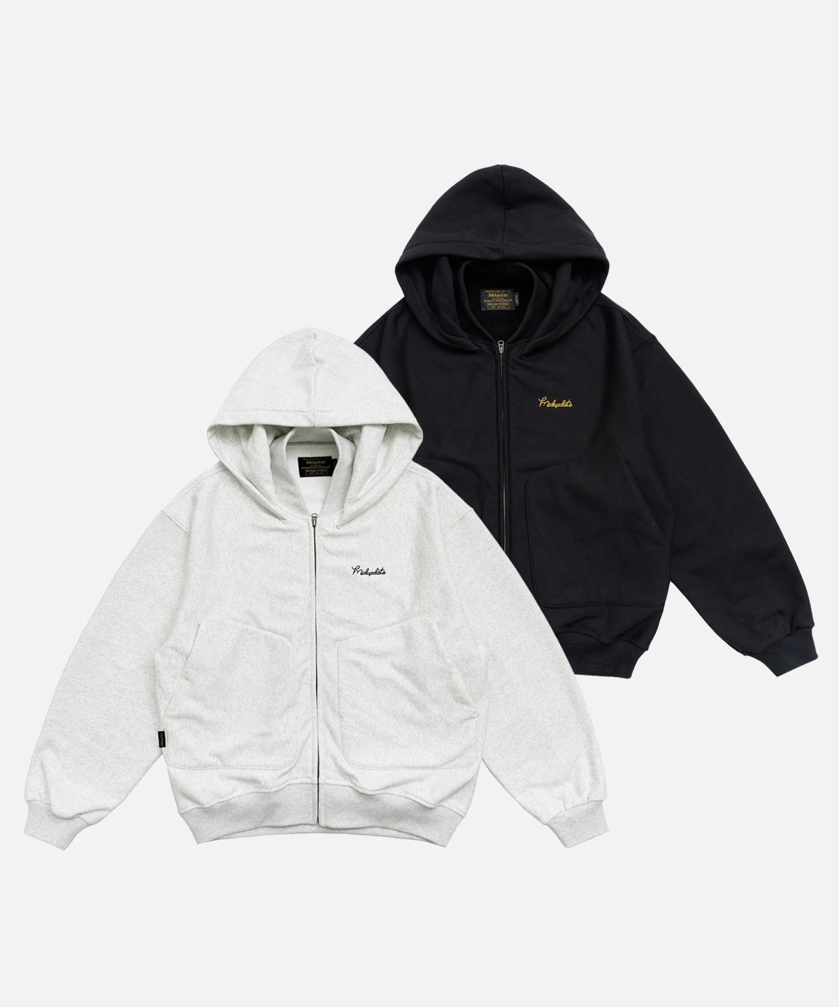 미드업데이트(MIDUPDATE) Heavyweight Zip Hoodie_2color
