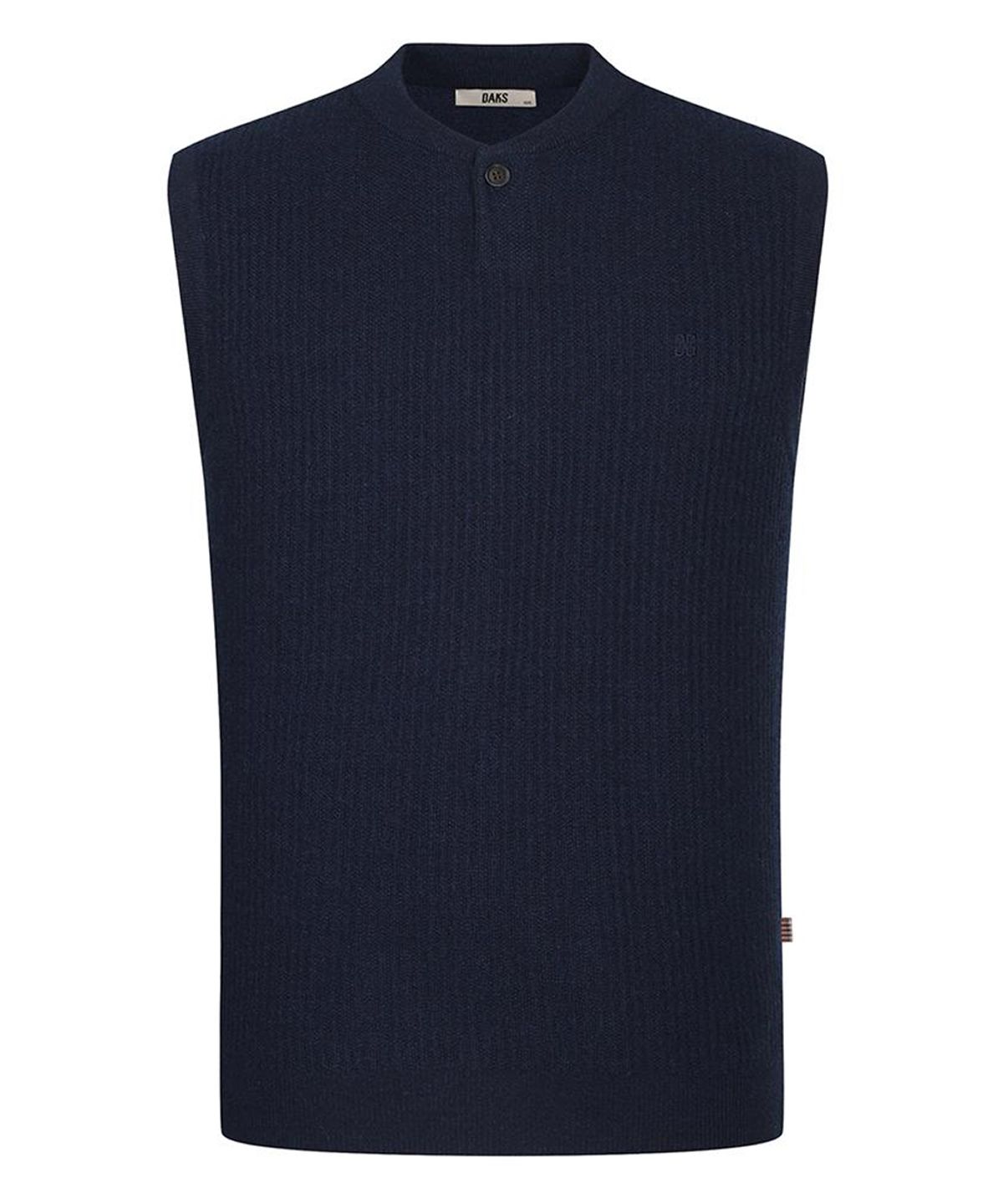 닥스셔츠(DAKS SHIRTS) 울100 헨리넥 베스트_DLW1SWVE101N1