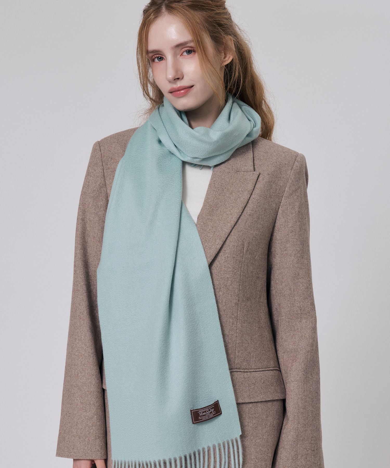 MUSINSA公式 | LOUIS QUATORZE SCARF ニュートラルカシミヤマフラー