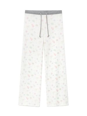 CONTRAST DREAMY WAFFLE PANTS (GRAY)