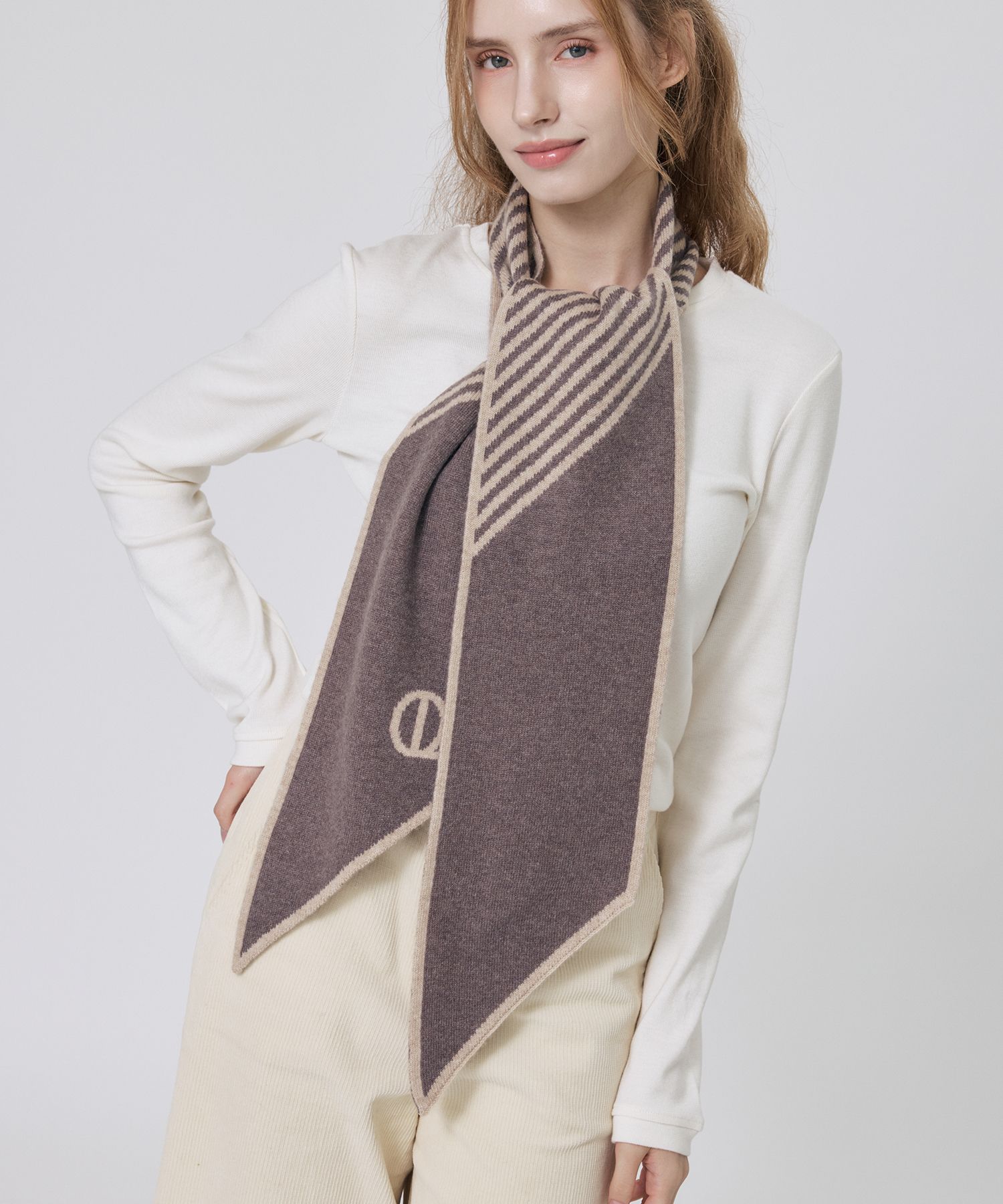 MUSINSA公式 | LOUIS QUATORZE SCARF ルビンスカシミヤニットマフラー