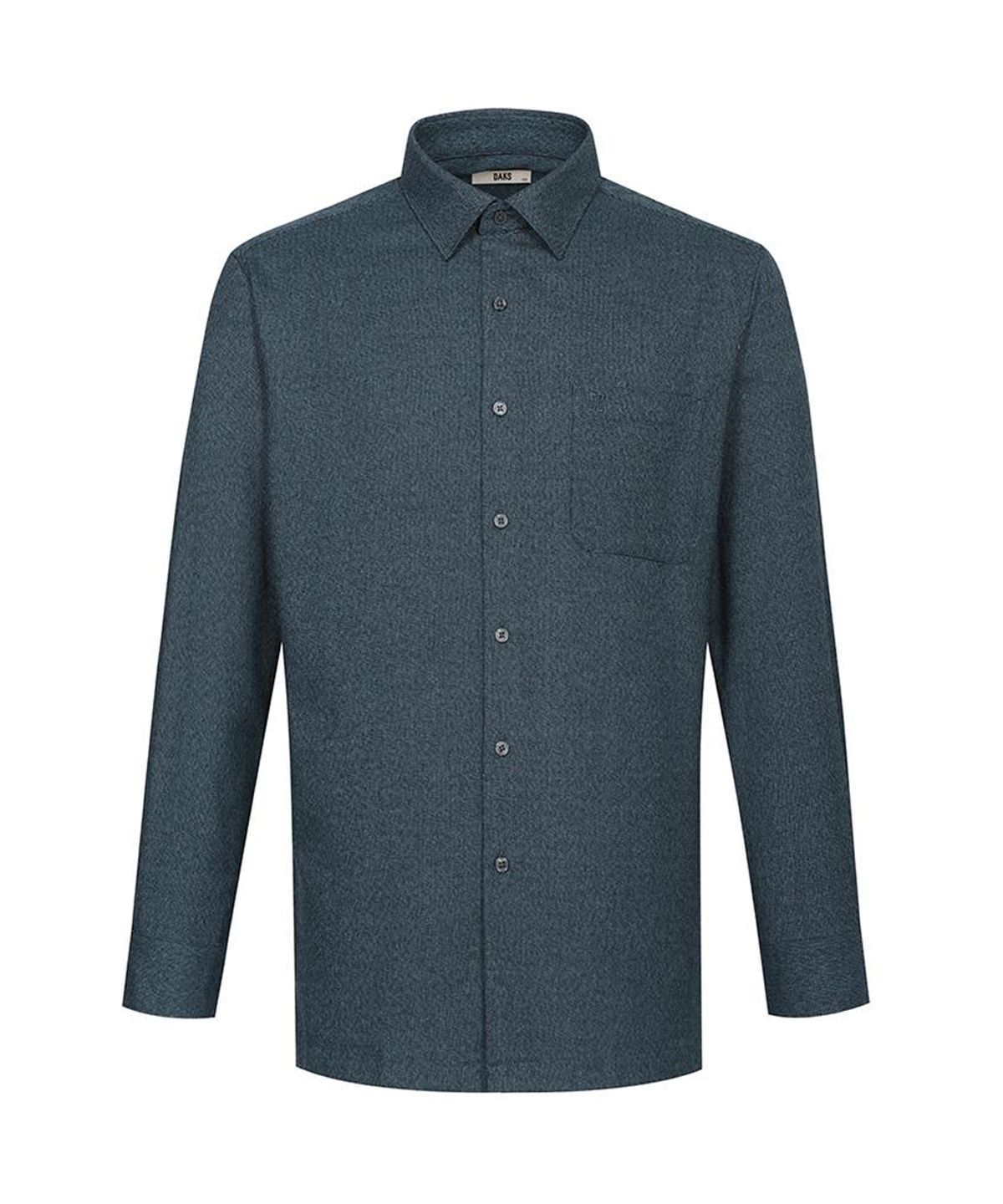 닥스셔츠(DAKS SHIRTS) 기모 폴리혼방 이지케어 솔리드 패턴 셔츠 레귤러핏_DLW3SHCL102N1