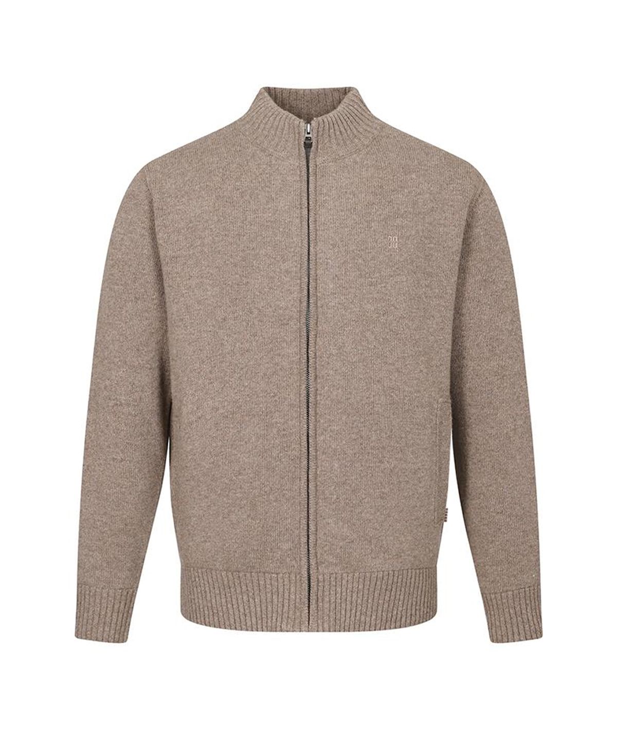 닥스셔츠(DAKS SHIRTS) 울100 솔리드 방풍 풀집업_DLW1SWZU112I1