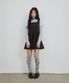 SQUARE NECK SLEEVELESS DRESS_CHARCOAL