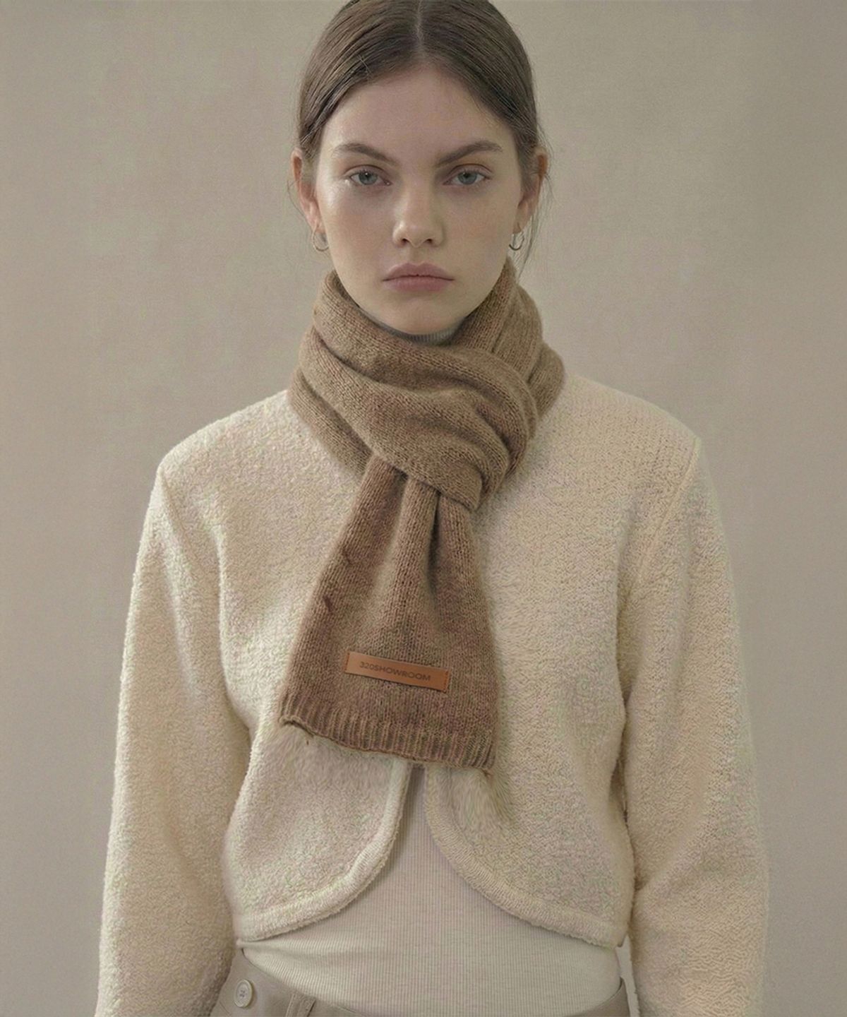 320쇼룸(320SHOWROOM) Contemporary Australian Wool 100 Muffler Camel