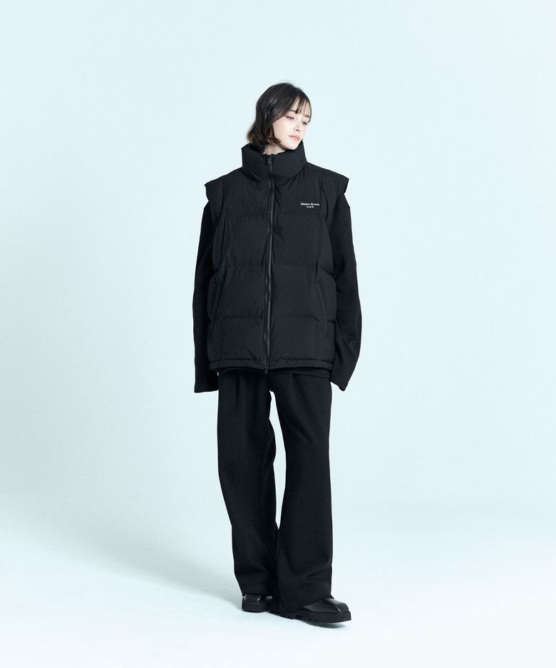 EMBLÈME QUILTED DUCK DOWN VEST