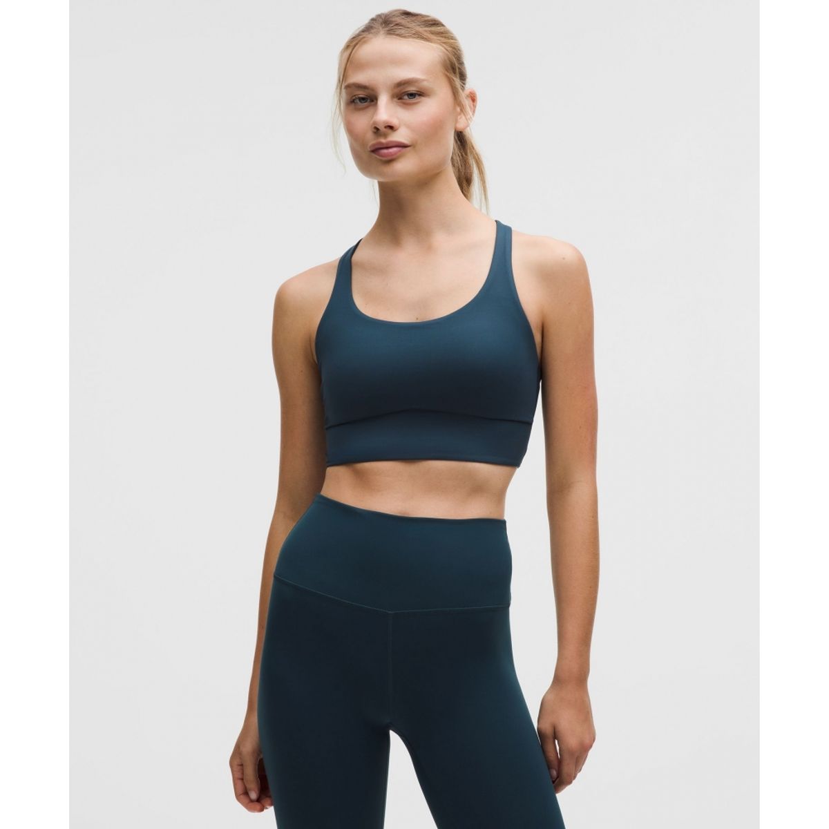 룰루레몬(LULULEMON) 에너지 롱라인 브라 미디엄 서포트, B–D컵 *에볼브