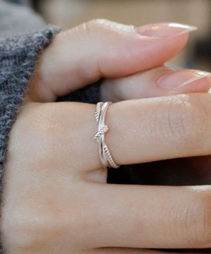 925실버 두줄 꼬임반지 노에라/ Noera