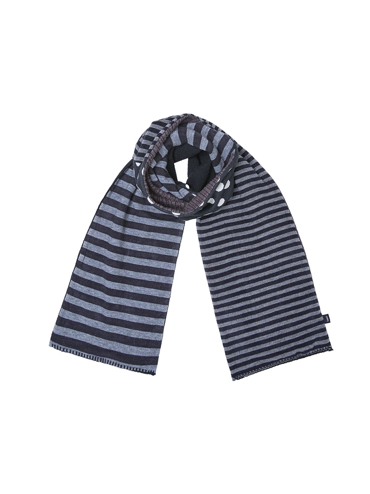 바니쉬먼트(VANISHMENT) Patchwork muffler_black