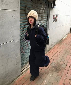 [SET] Fleece set up_navy