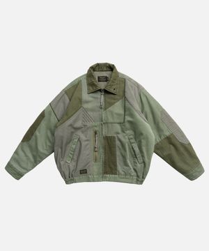 Patchwork Military Jacket_Green