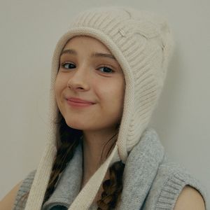 Cable knit strap beanie_5color