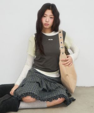 THREE-PIECE LAYERED TOP_CHARCOAL