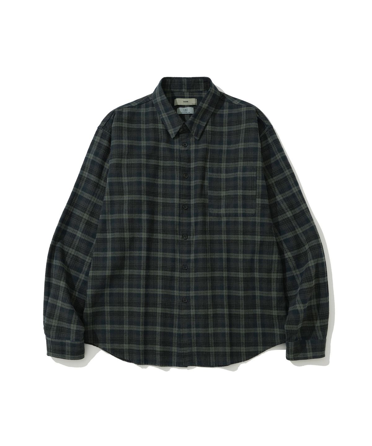 시도(SIIIIDO) LUCA VGD SOFT GREEN CHECK SHIRT #1