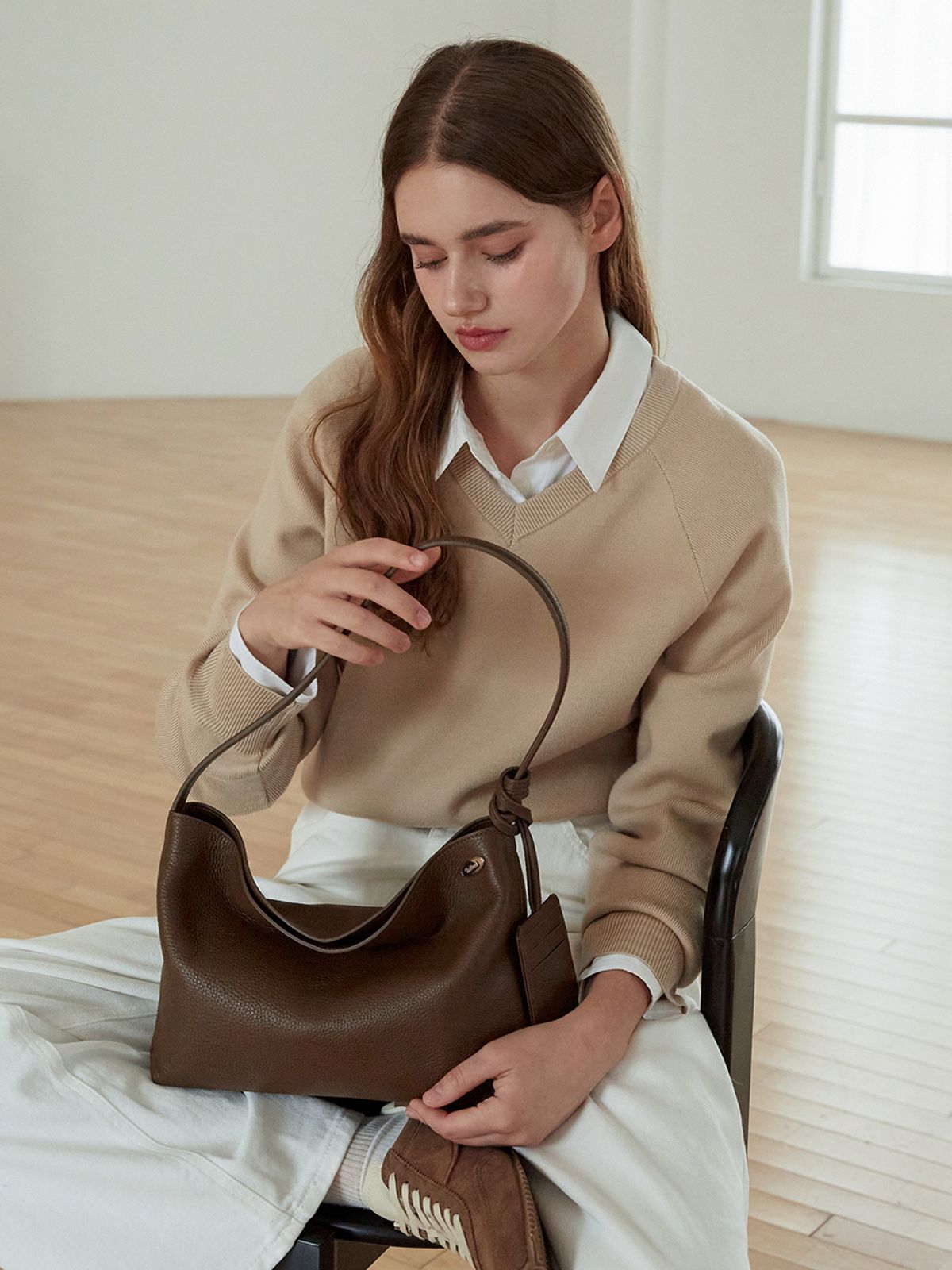 벨류엣(VALLUAT) Noette bag_Dark Brown