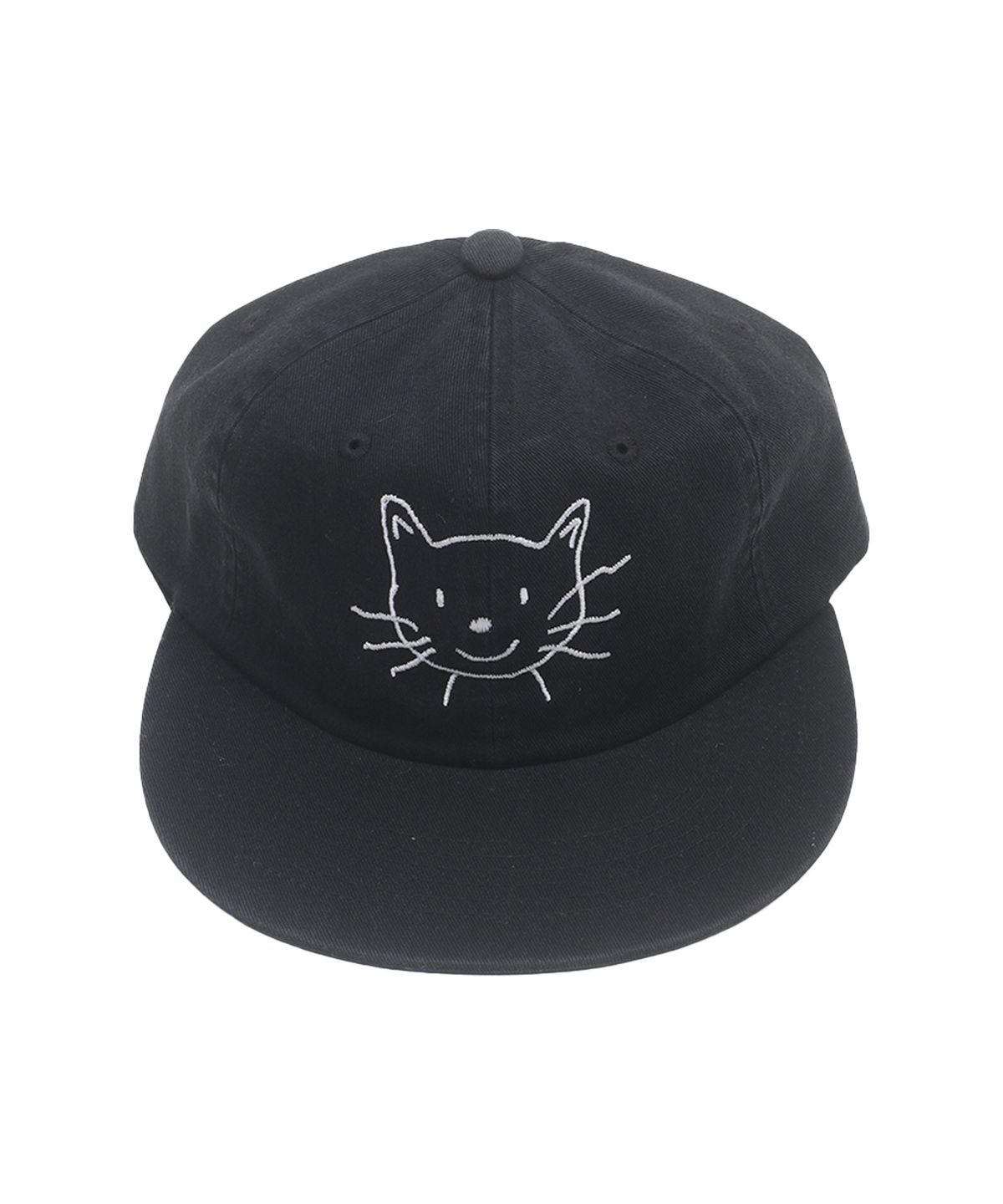어라이트앵글(ARIGHTANGLE) CAT FACE WASHED CAP (BLACK)