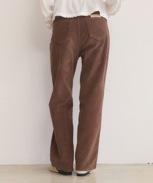 Corduroy straight fit pants - 3color