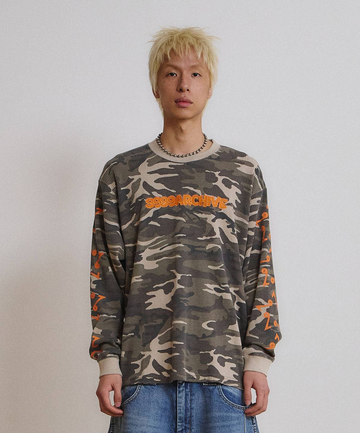 9999아카이브(9999ARCHIVE) Vintage Waffle Long Sleeve