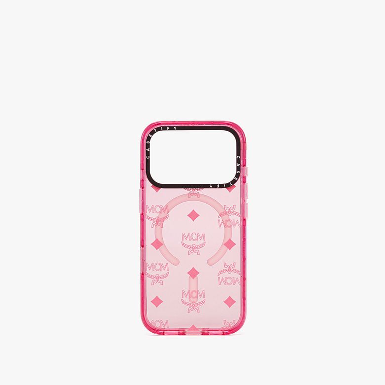 MCM X CASETiFY 모노그램 iPhone 17 Pro 케이스 MXEGSTA07PK