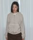 DOUBLE STRIPE HOOD ZIP-UP_IVORY