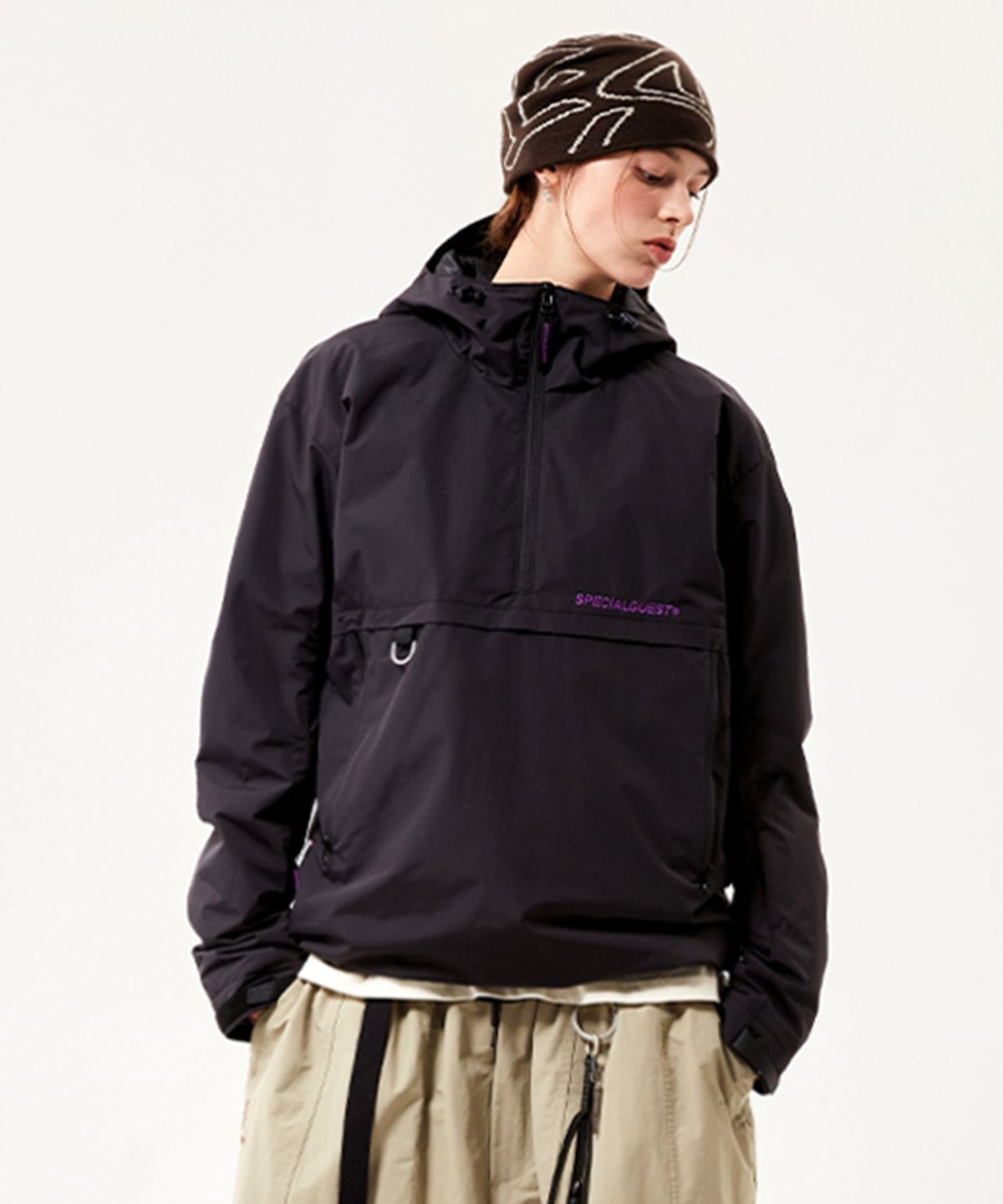 스페셜게스트(SPECIAL GUEST) V2 MOD THINSULATE ANORAK JACKET (Black)