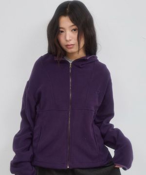 LINE FLEECE ZIP-UP_PURPLE