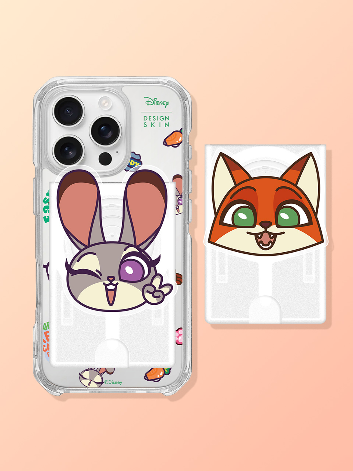 디자인스킨(DESIGNSKIN) [디즈니] 맥세이프 카드포켓 그래픽톡_주토피아2
