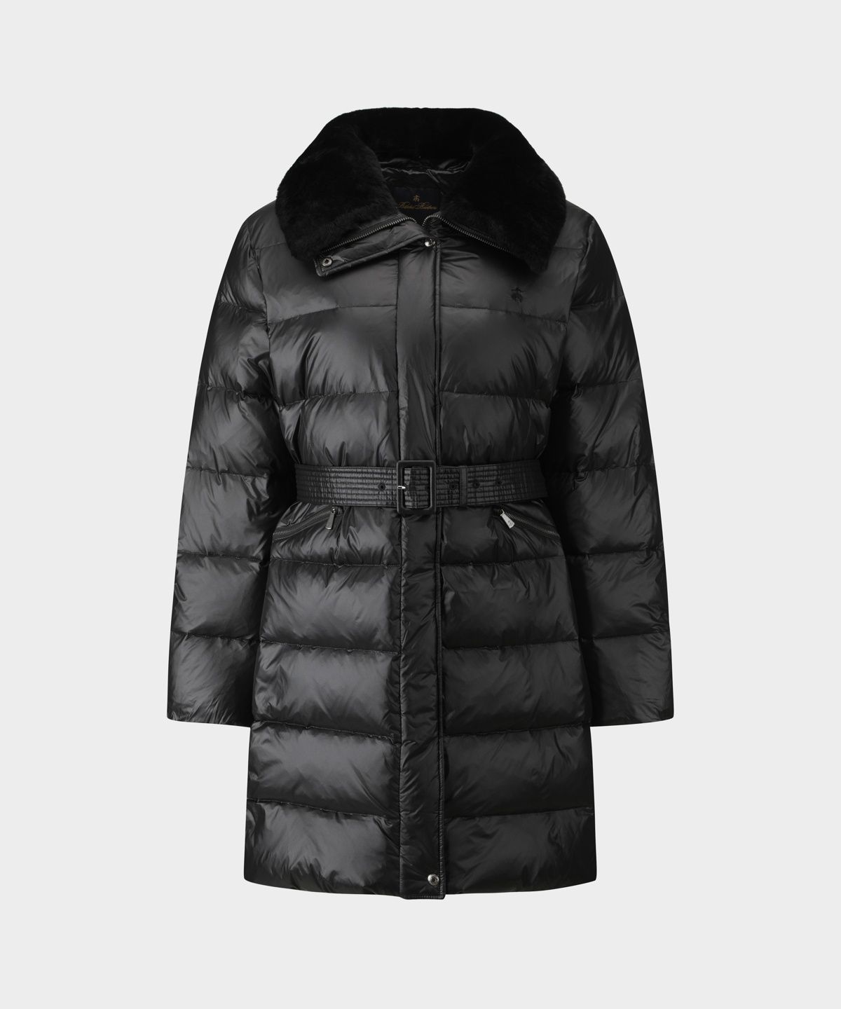 브룩스 브라더스(BROOKS BROTHERS) [여성] 벨티드 다운코트 (블랙) (BBOPWBF404)