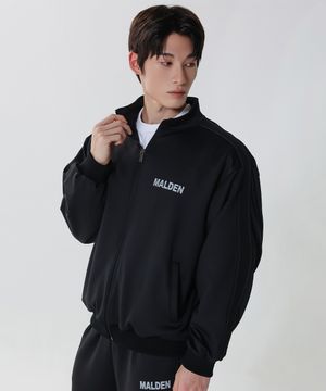 크랙 로고 트랙 자켓