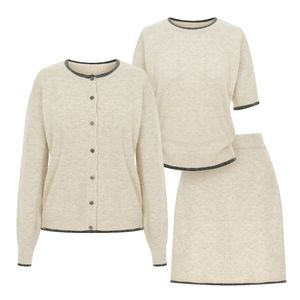 배색라인니트가디건스커트3종SET_P5CSE018C