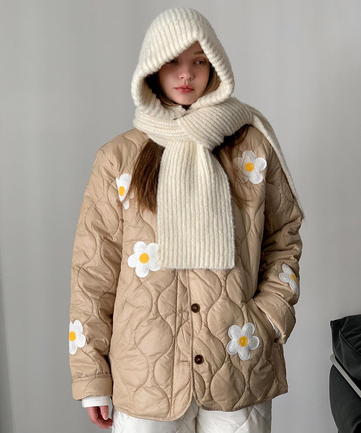 바스카라(VASCARA) Soft Touch Hood Warmer Muffler (8colors)