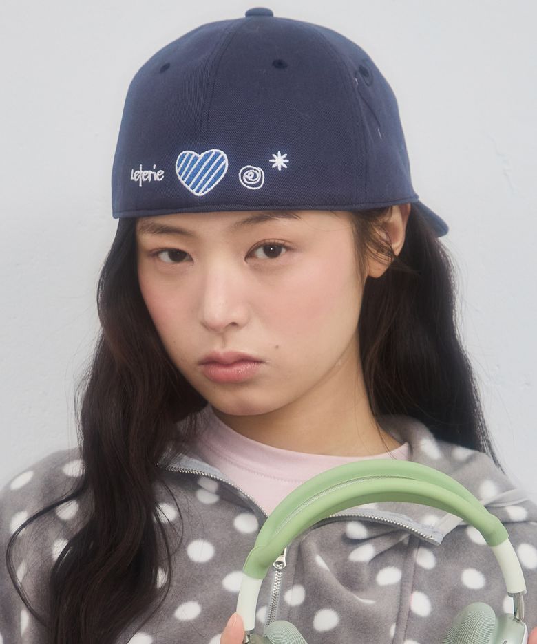LR EMBROIDERED CAMP CAP_NAVY