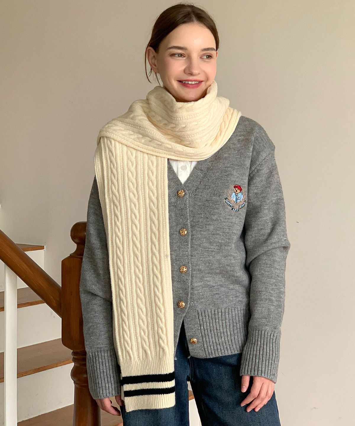 바스카라(VASCARA) Twisted Knit Muffler (5colors)