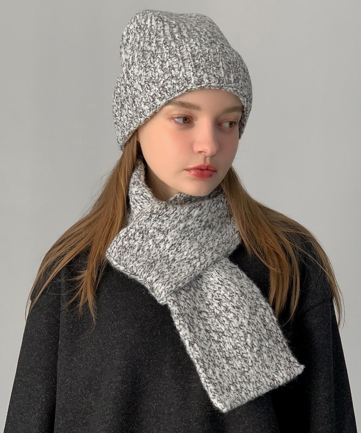 바스카라(VASCARA) Mini Muffler + Beanie Set (2colors)