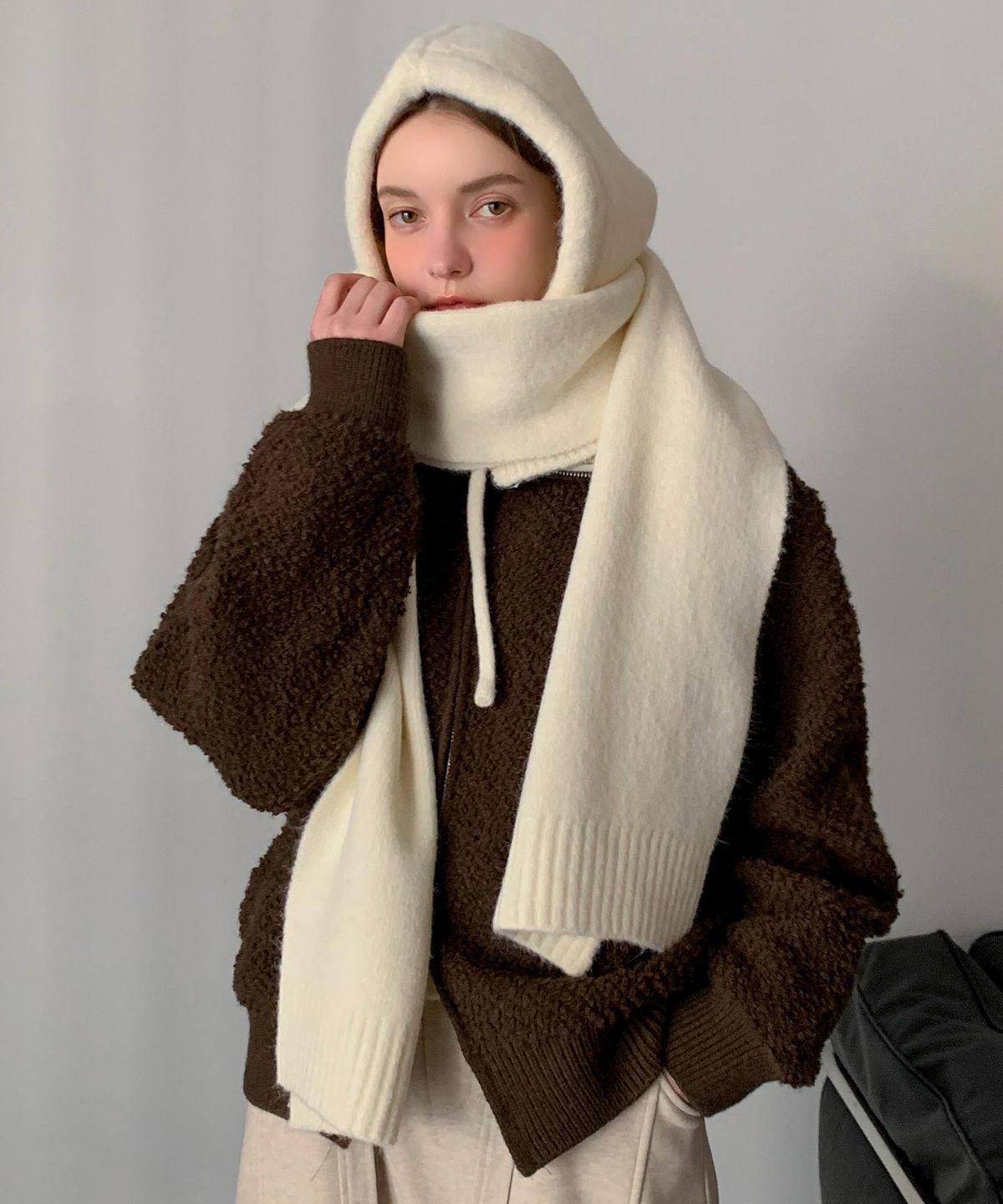 바스카라(VASCARA) Knit muffler + Balaclava Set (6colors)