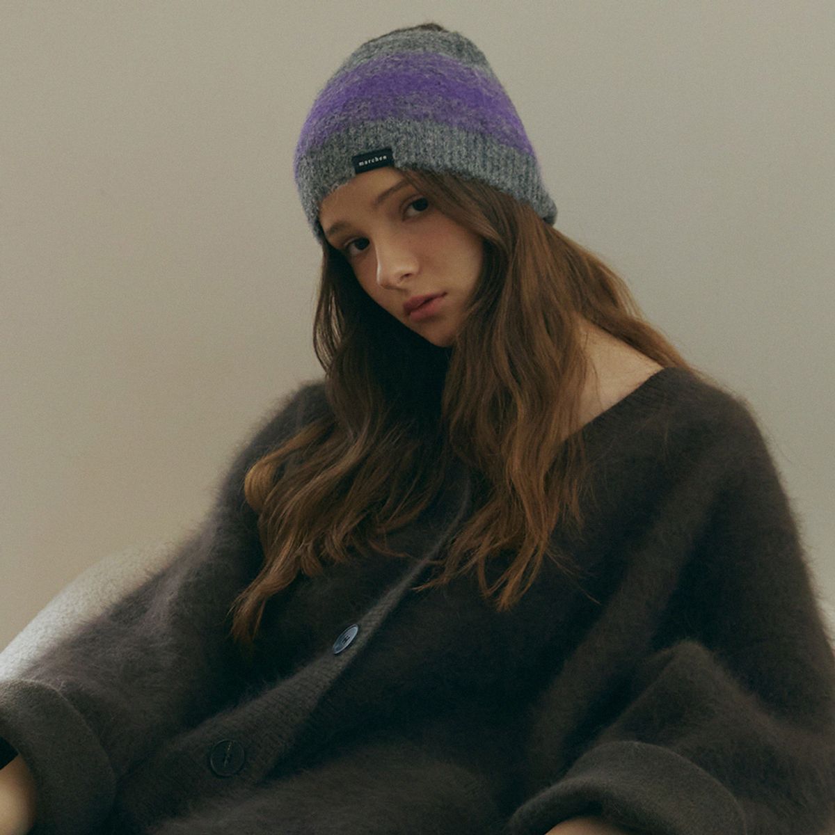 메르헨(MERCHEN) Gradation knit beanie_4color