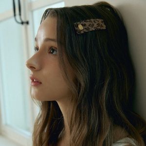 Hairy leopard hair pin_2color