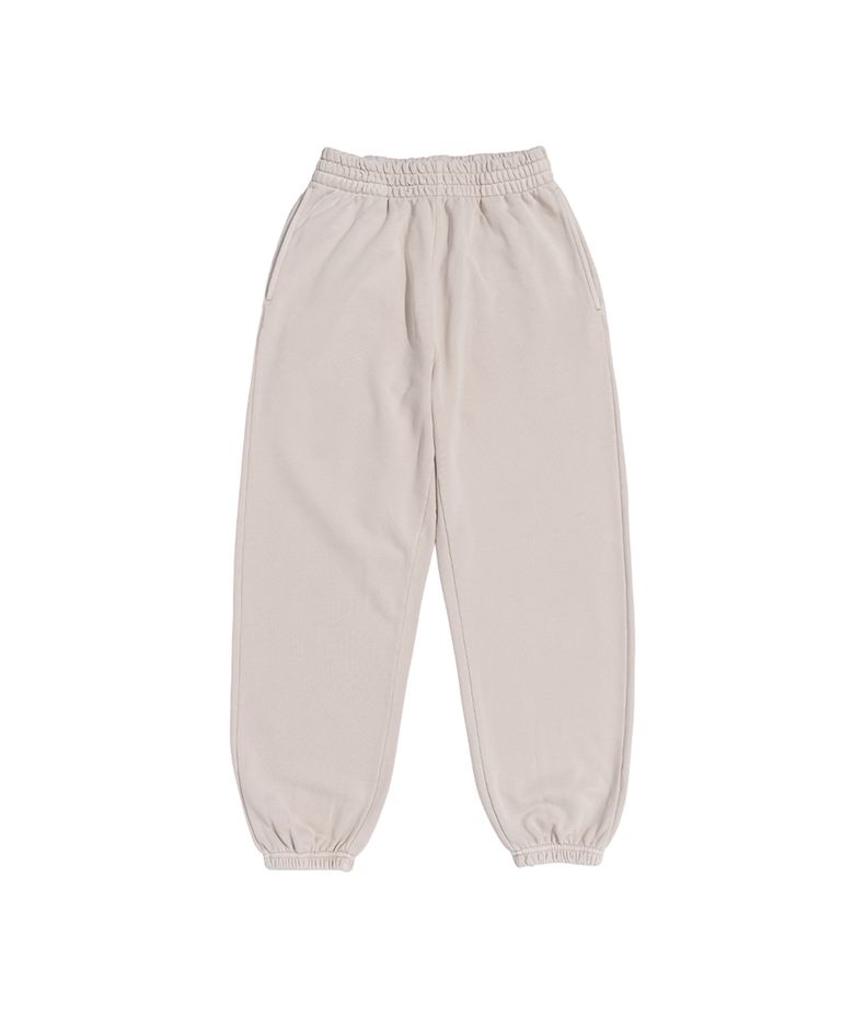 BECANVAS PIGMENT DYDE OVERFIT JOGGER SEWATPANTS (SAND BEIGE)